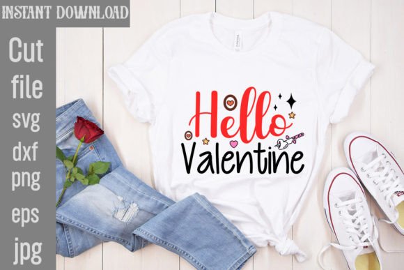Hello Valentine SVG Cut File: Free Graphics