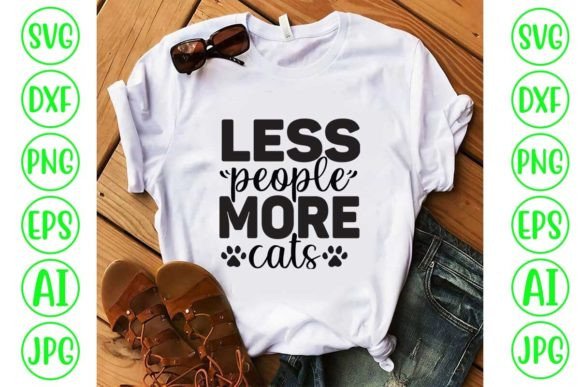 Less People More Cats SVG: Graphics & Freebies Review