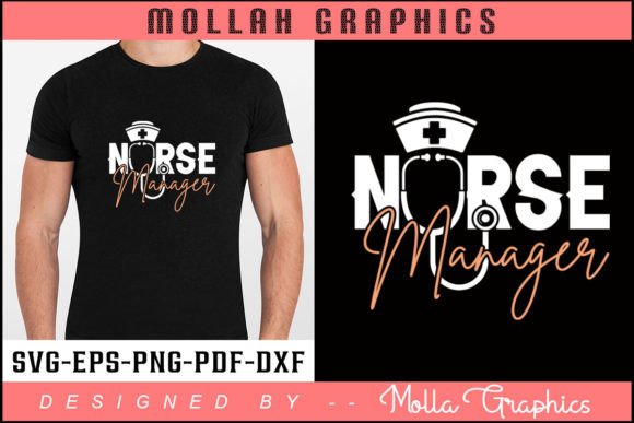 Nurse Manager Typography T-Shirt Design Review