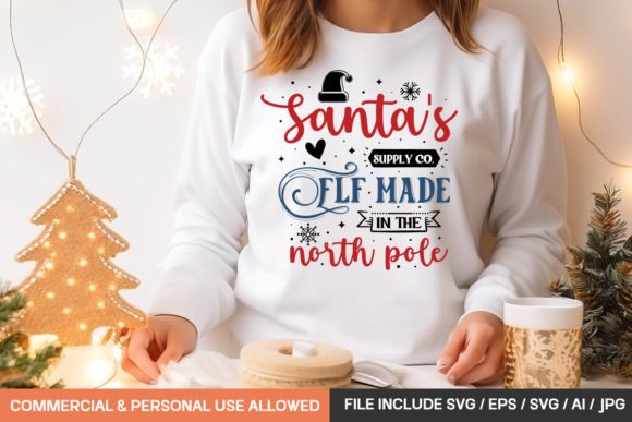 Santa s Supply Co. Elf Made in the North Graphics Freebies