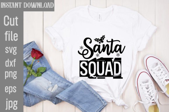 Santa Squad SVG Cut File: Graphics & Freebies Review